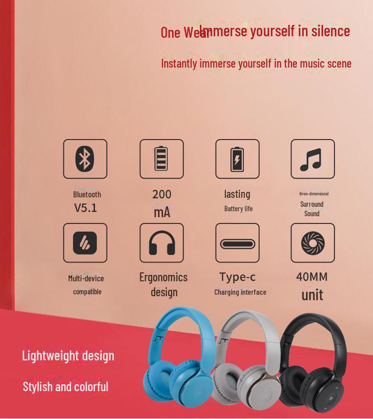 Bezdrátová Bluetooth sluchátka F68: Vhodné pro děti, hry a hovory