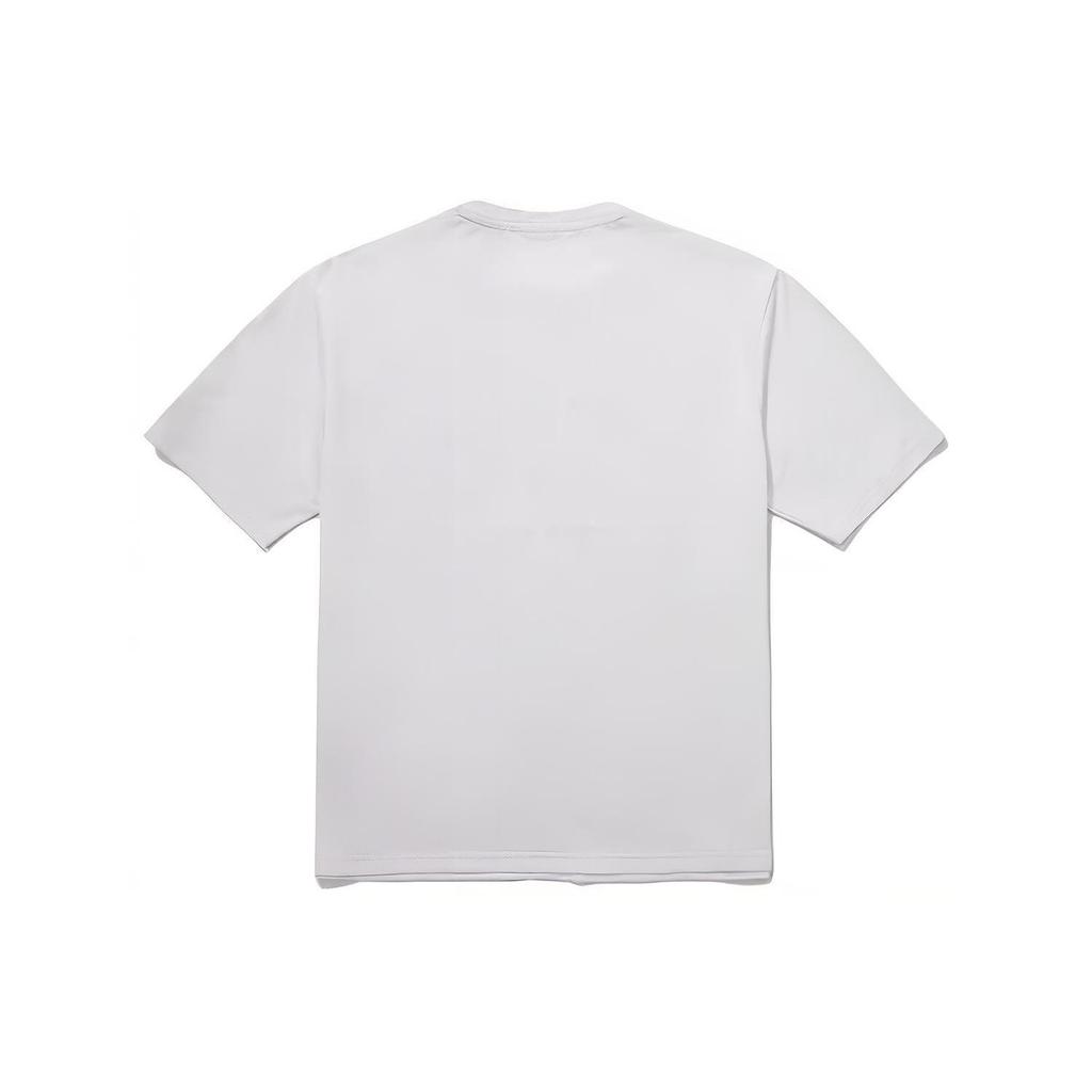 Fila T Shirts Unisex White Crew Neck Moderate Straight Fit FS2RSG2331X-WHI
