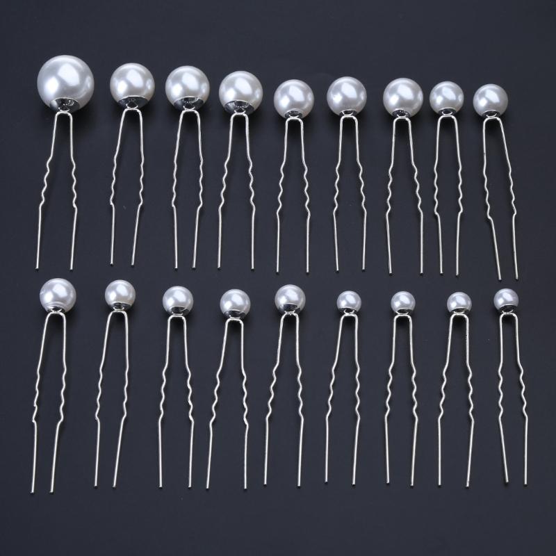 Pearl Decor U-Shaped Hair Pins Alloy Vintage Hair Sticks Chinese Hair Pin Hairstyle Chignon for Girls Alloy Hairpin