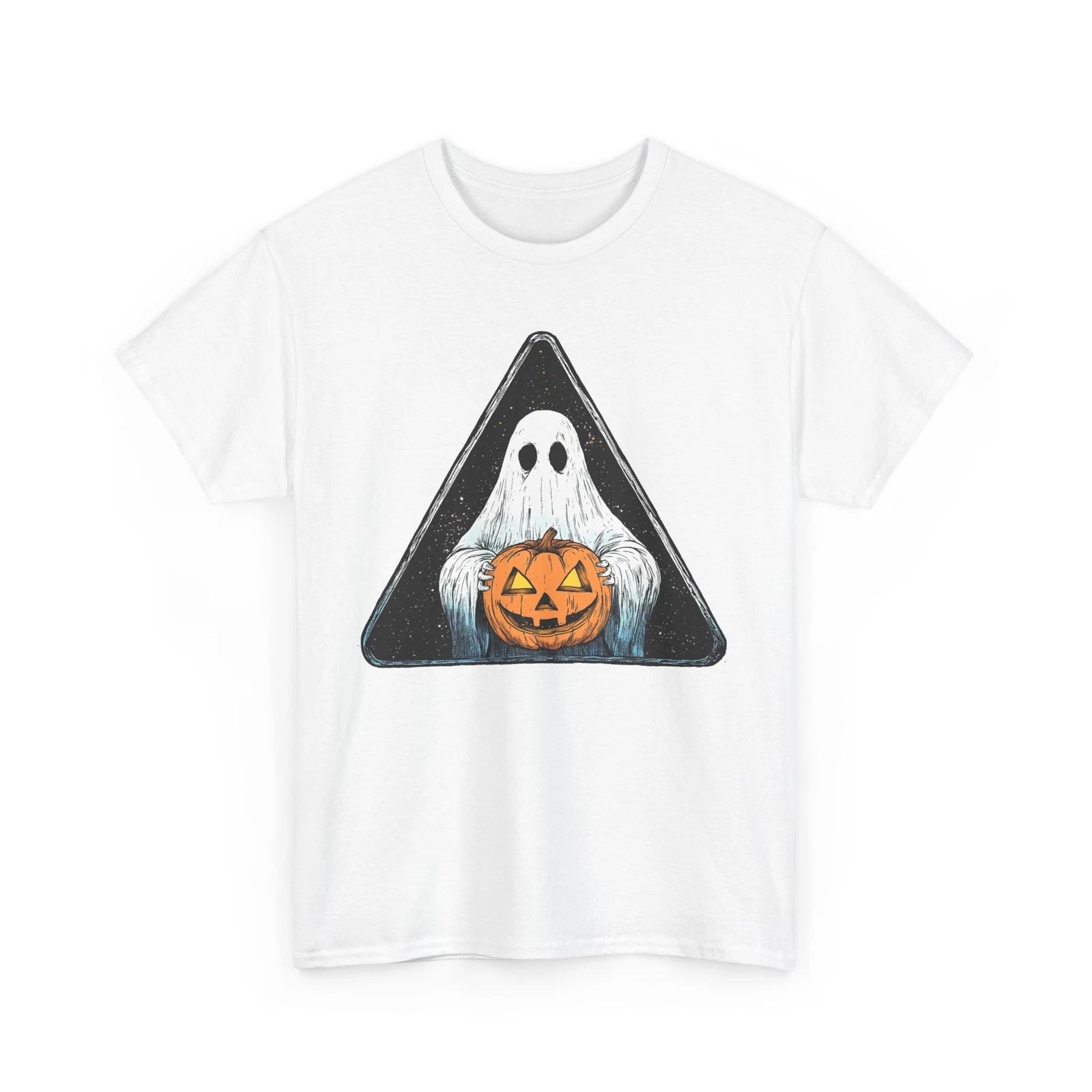 Trick or Treat Ghost T-Shirt | Cute Halloween Tee | Spooky Lover Graphic Shirt S