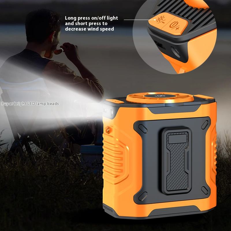 Waist Clip Fan Portable Fan USB High Speed Wearable Fan Rechargeable Battery Power New Outdoor Travel Work Cooling Fan 2025