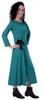 Moomaya Full Sleeves Maxi Dress Long Button Down Solid Casual Slit Dresses