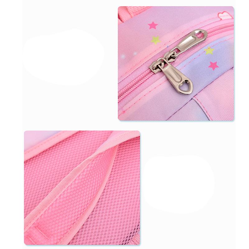 Kids Backpack Students Cute Cartoon Mermaid Unicorn Printing Large Capacity School Bag Lightweight