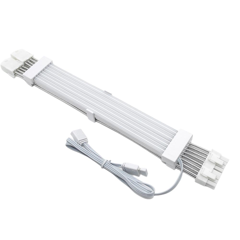 ARGB Extension Cable 2/3x8Pin 24Pin Motherboard Extension Cable 12VHPWR Replacement Flexible PC Module for Power Supply Unit