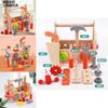 Wooden Toy Repair Tool Kit For Kids With Screwdriver And Nuts Educational Playset