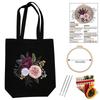 1pc Flower DIY Embroidery Kit for Beginners - Canvas Bag