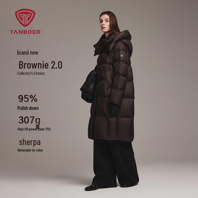 

Tanbor Women s Long Warm Down Parka with Detachable Hood XXS 150