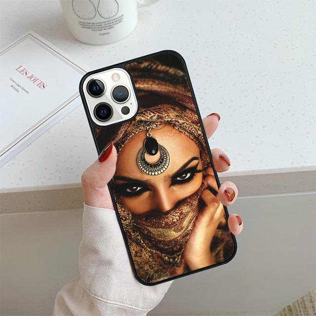 Islamic Hijab Gril Eye Queen Phone Case For iPhone 17 Air 14 15 16 13 12 Cover For Apple Pro Max Plus