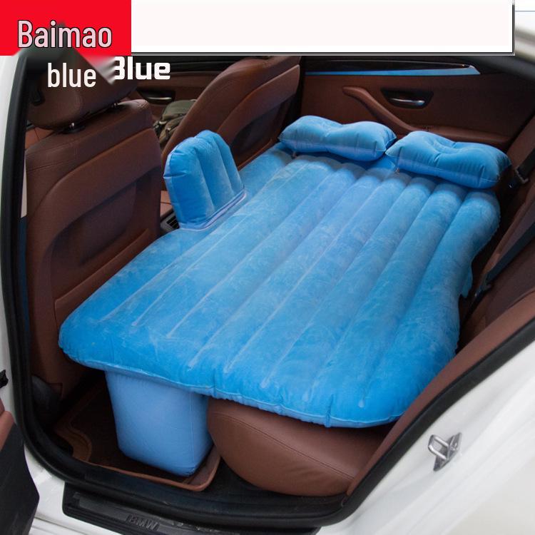 Folding SUV Inflatable Car Bed - PVC Flocking Travel Mattress