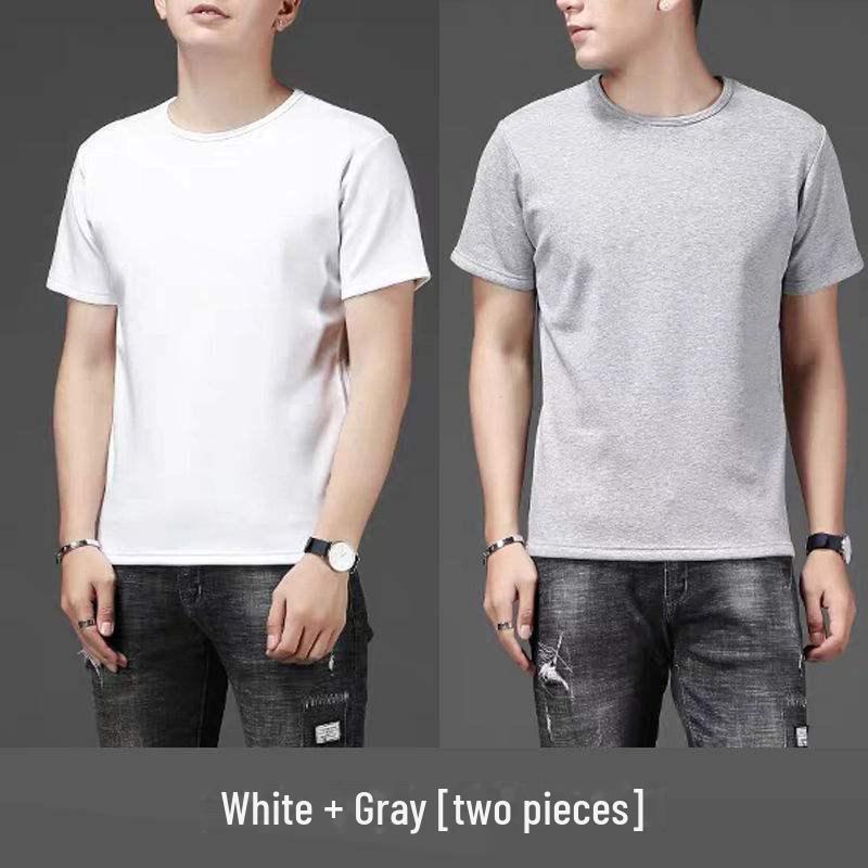 Tricou de fitness de culoare uni pentru bărbați - Disponibil cu mâneci albe, lungi și pe jumătate