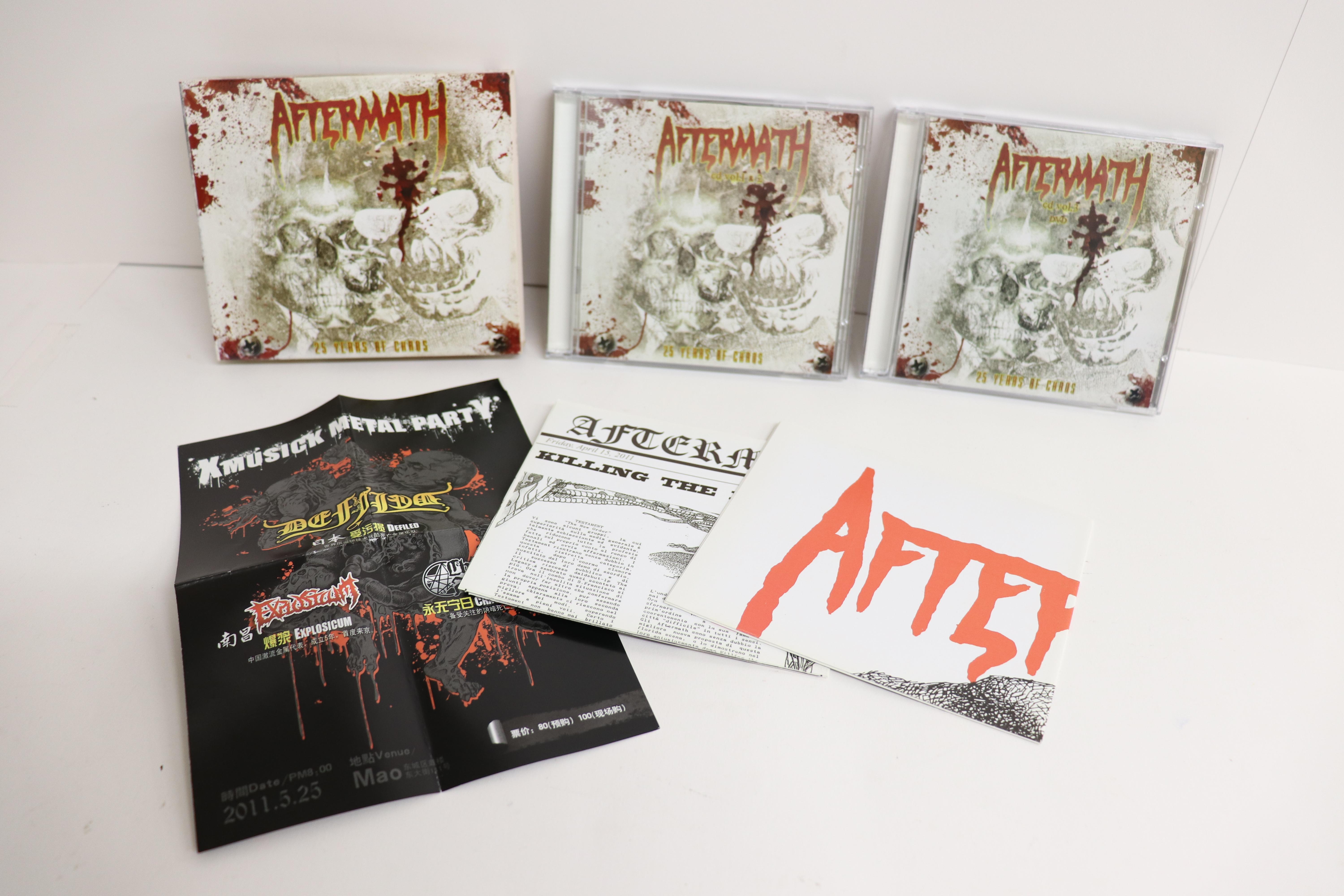 

CD AFTERMATH 25 Years Of Chaos ADP048 AREADEATH PROD 2011 China Metal Used