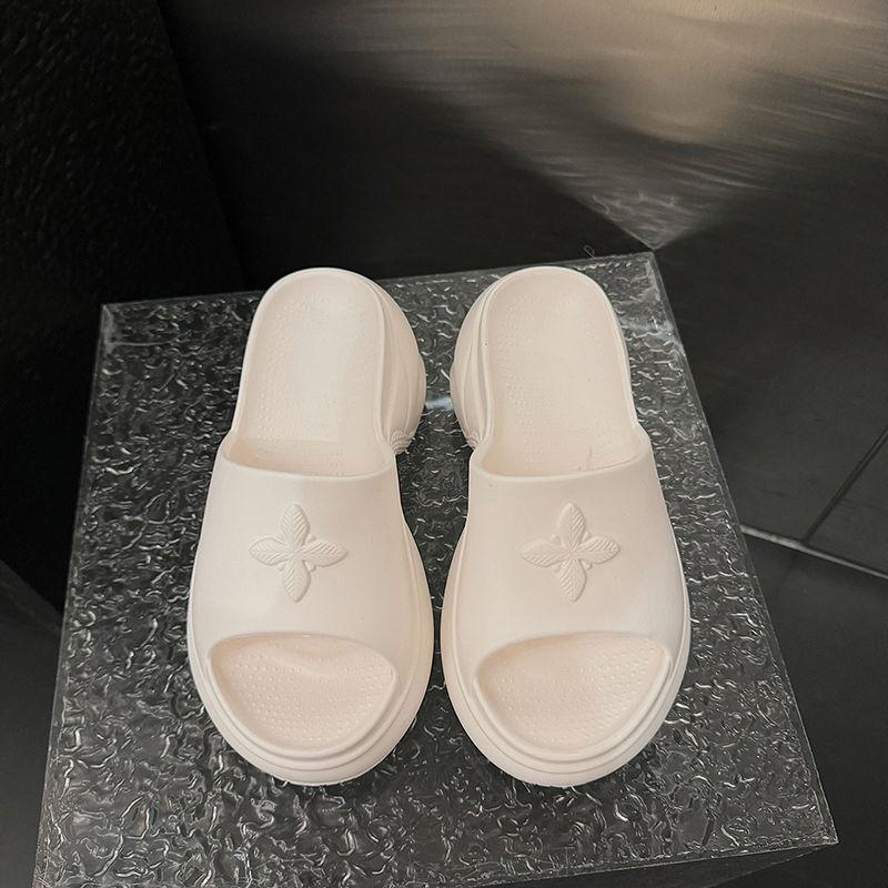 Fashion Shevaluse Thick Heel Slippers for Women Summer Outdoor New Fashion Thick Bottom Sandals Comfort Slip-On Shoes Soft House Slides