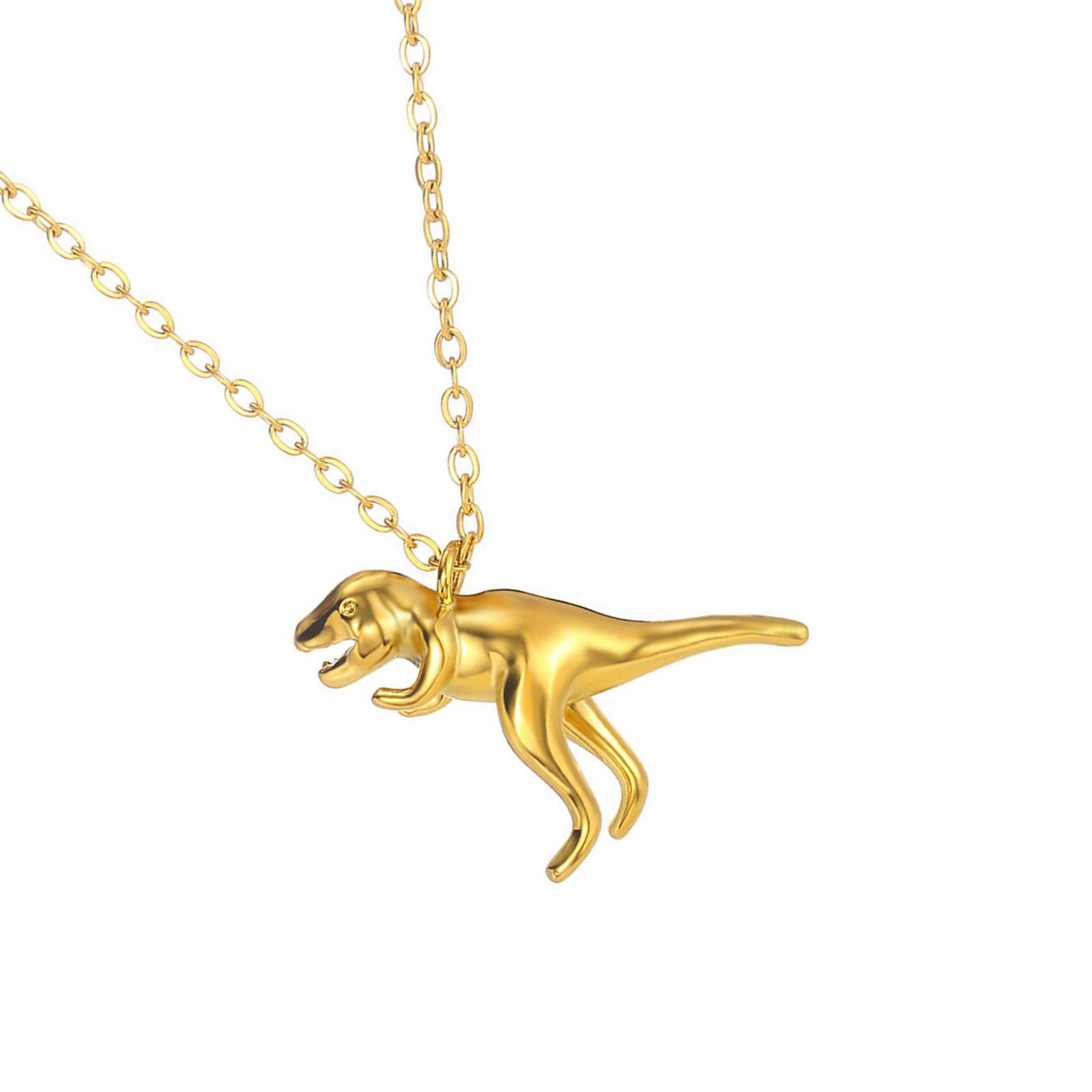 

Стильное ожерелье с подвеской в виде динозавра, ювелирное изделие с подвеской в виде дикой природы, крутые детские аксессуары, цепочка для мальчиков и девочек 3