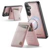 Für Samsung Galaxy S25+/Galaxy S24+ Hülle AUTSPACE A12 Leder-Rückseite mit magnetisch abnehmbarer Kartenhalterung Ständer