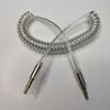 1.5m Spring AUX Audio Cable, 3.5mm Male-to-Male, Retractable Car Connection