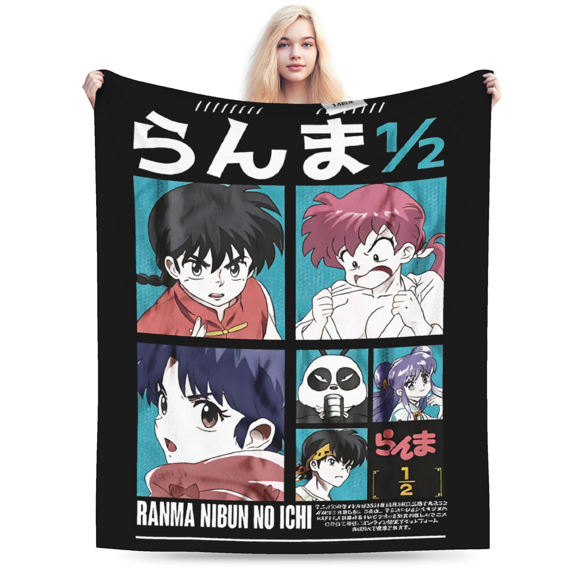 

Ranma Saotom Anime Blanket Plush Awesome Soft Throw Blanket for Home Winter 200x150cm 80x60in