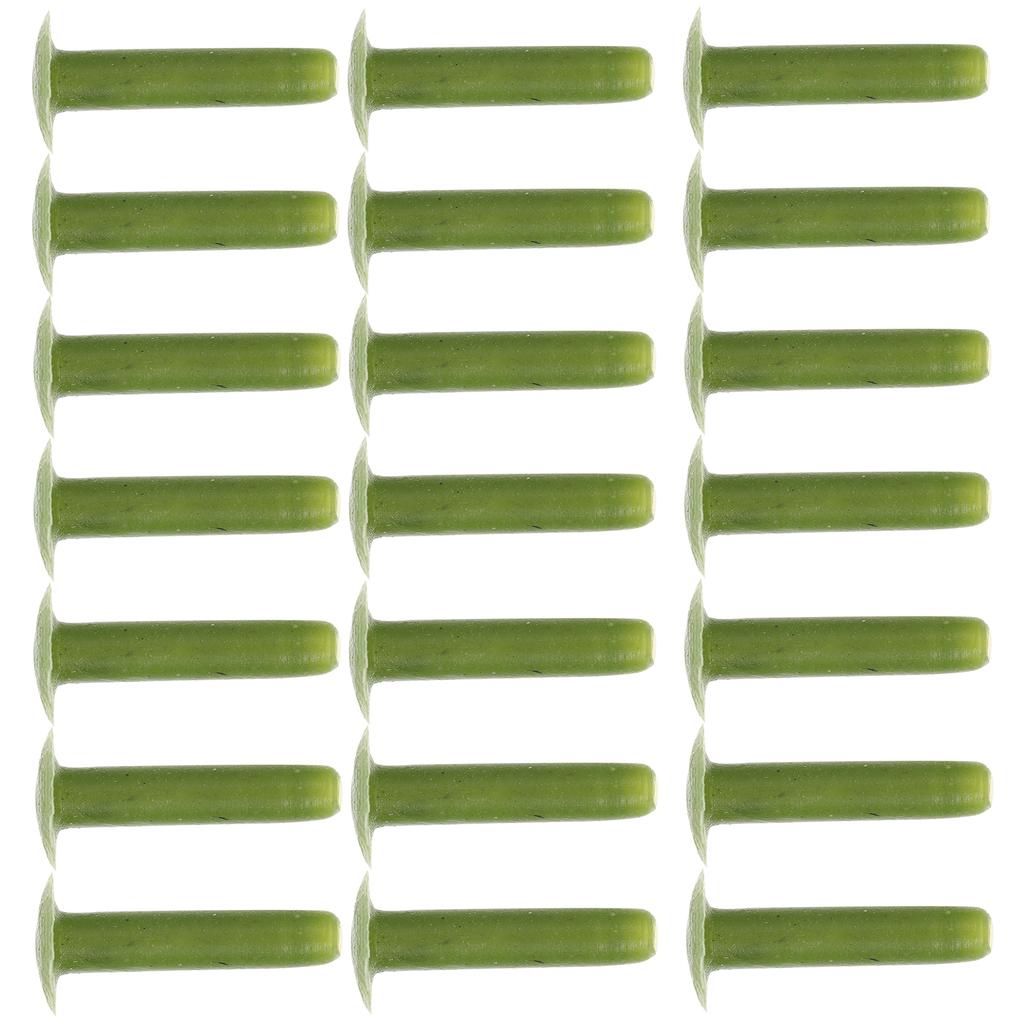 100 Pcs Material Simulated Flower Nails Floral Tools Wired Picks Realistic Plastic Pole for Arrangement