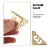 6Pcs Brass Triangle Corner Protectors for Furniture Wood Box Vintage Metal Edge Guards Decorative Corner Protectors Cabinet