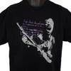 Jimi Hendrix 100% Cotton T-shirt Mens Tees Top Mens Size XL Black Are You Experienced Purple Haze