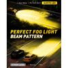 AUXITO H3 LED Bulb Yellow 3000K, 16,000LM 600% Super Brighter, 10 Years Lifespan, 1:1 Size Plug-n-Play, 100% Perfect Tallation, H3 LED Fog Lighr Bulb