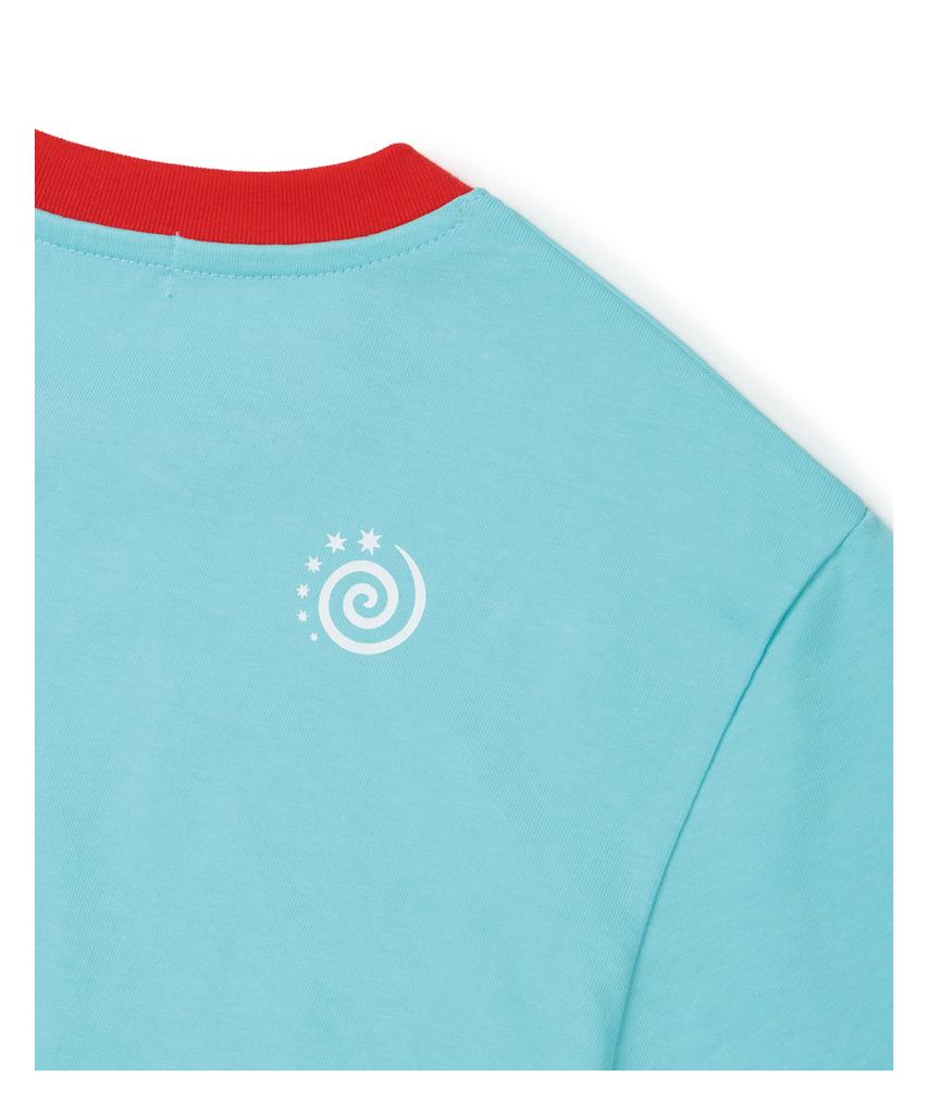 Pideupaipeo Sound Typo Ringer T-Shirt Blue