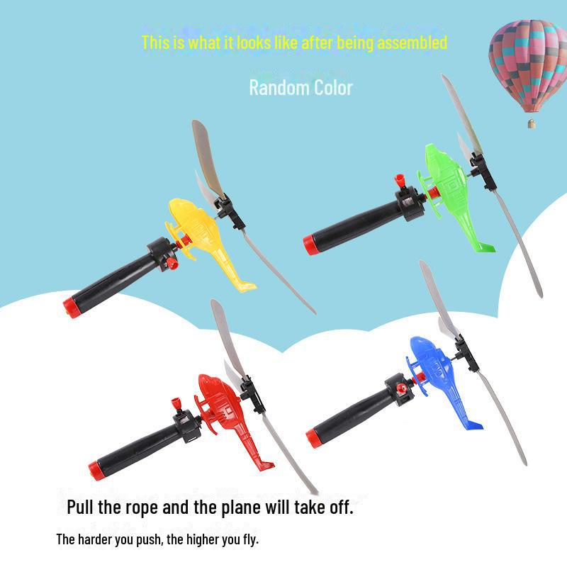 

Детский тросовый вертолет: Классическая уличная бамбуковая игрушка-стрекоза null