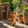 Resin Flower Pot Cute Troll Planter, Decorative Flowerpot, Novelty Plant for Succulents Indoor Outdoor Decoration, Unique Gift Idea Planter