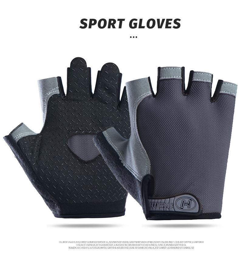 Men and Women Cycling Spring Autumn Half Finger Gym Gloves Mitten Breathable Anti-slip Glove Fitness Sport Training Gloves