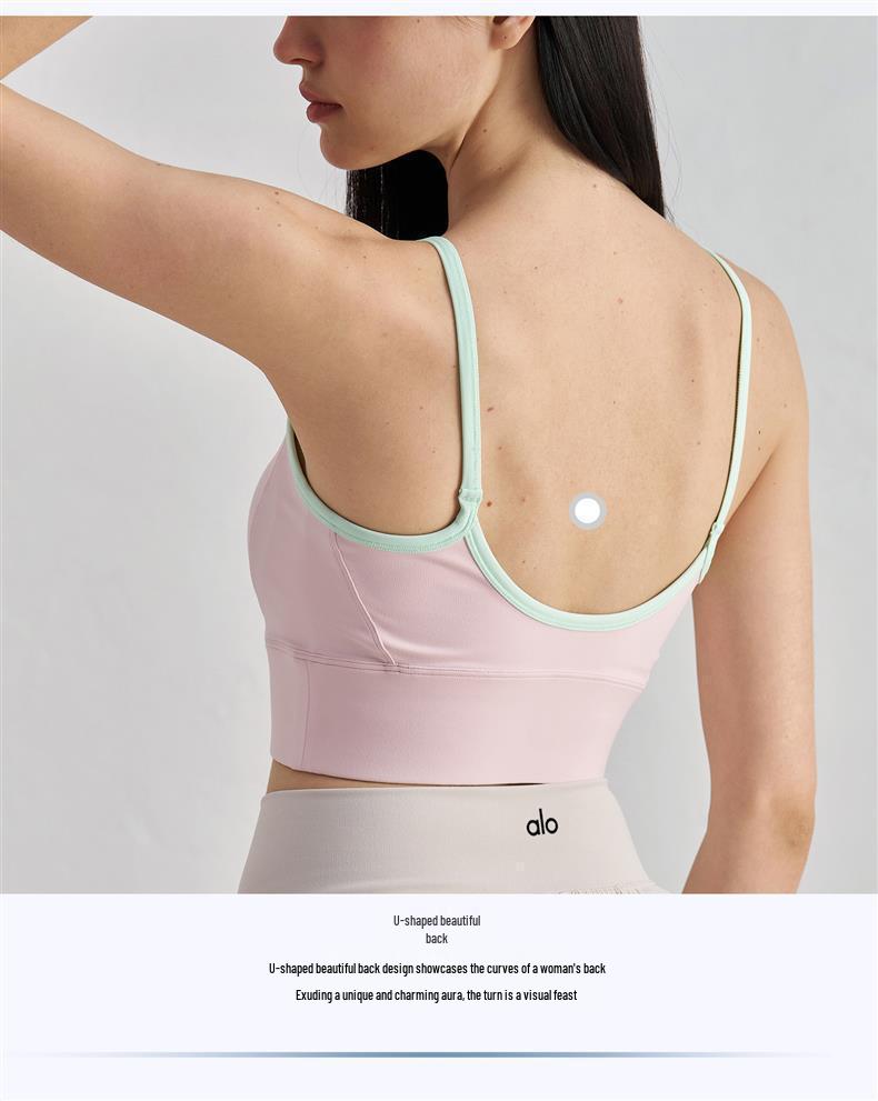 Original Al Yoga High-Intensity Shockproof Double Strap Sports Bra