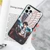 JW87 Attack on Titan Black Soft Case for OPPO Reno 8 6 5 4 Pro Plus Find X3 A17 A3 A31 A38 A40 A53 A54 A55 A74 A76 A78 A77 A80 A94 A95 A96 Lite