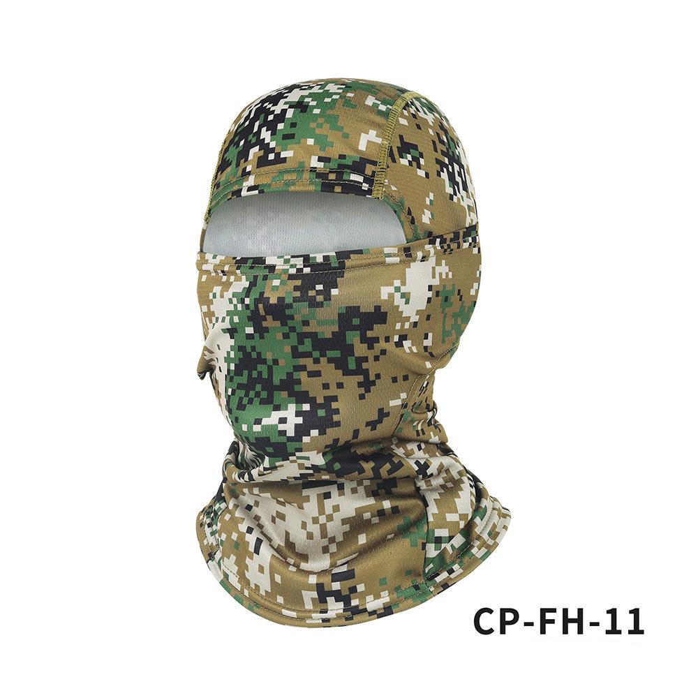Camouflage Fleece Head Cover Outdoor Cycling Mask Mountaineering Cold Hat Sun Protection Sun Shading Quick Drying Warm Masks