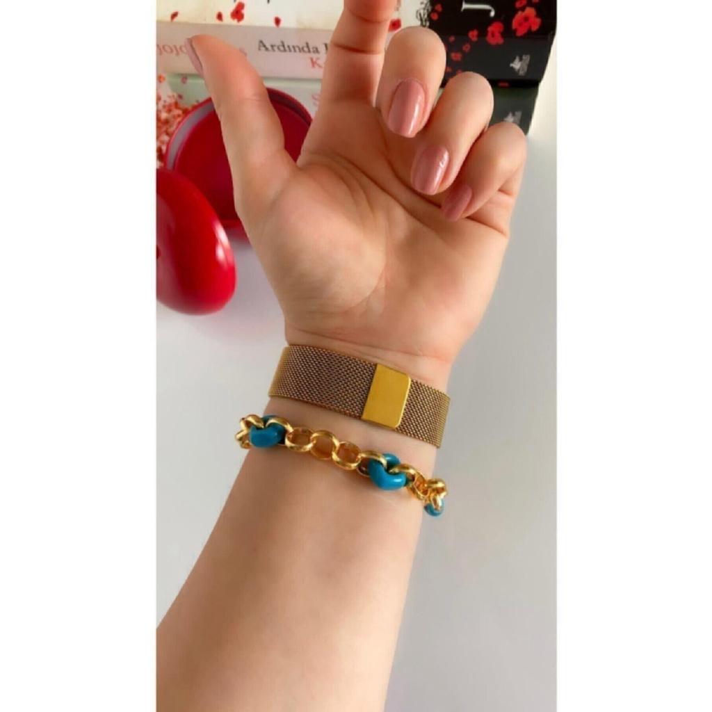 Unisex-Knopf-LED-Uhr mit Magnetband, Sonderserie