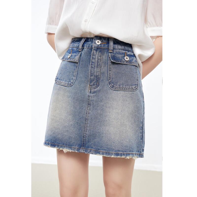 Женские ретро-шорты из стираного денима L