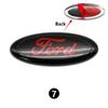 14.5cm Car Front Grille Logo Trunk Accessories Hood Sticker For Ford Focus mk2 mk3 mk4 Fiesta mk7 Mondeo Ranger S-MAX Kuga CVU1 