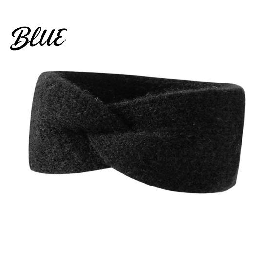 Stylish Retro Knot Headband Women Winter Headband Twist Knitted Thick Warm Ear Elastic Hair Accessory for Autumn Warmers Cozy Head Wrap Cold Weather