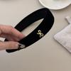 Velvet Hair Hoop Non Slip Velvet Hairband Elegant Bow Headband  Fall Winter