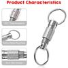Quick Disconnect Keychain Metal Keychain For Car Keys Secure Key Holder Quick Release Keyring Compact Lightweight For Hiking