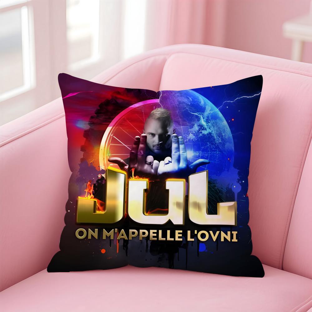 popular singer JuL Cushion Cover Comfortable Reversible Pillow Cover Ideal for Car Sofa Bedroom & Beyond