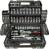 46pcs Professional All-Purpose Car Repair Tool Set for European Models | Heavy-Duty Alloy Metal Toolbox with Ratchet Torque Wrench