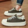 2025New Comfortable High-Quality Breathable Fashion Canvas Shoes for Men Summer Black Work Shoes Casual Big