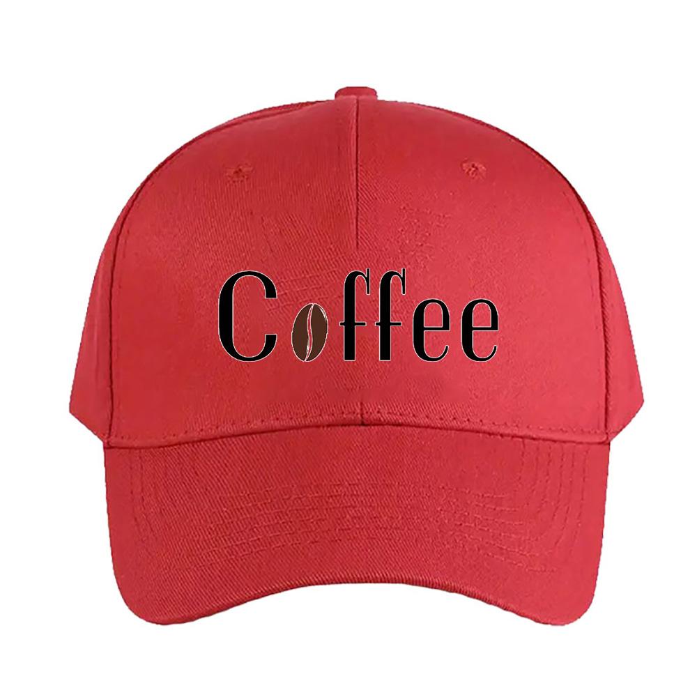 Coffee Bean Lover Caps Summer Adult Baseball Cap Adjustable with Curved Brim Duckbill Hat Protection Sun Hats