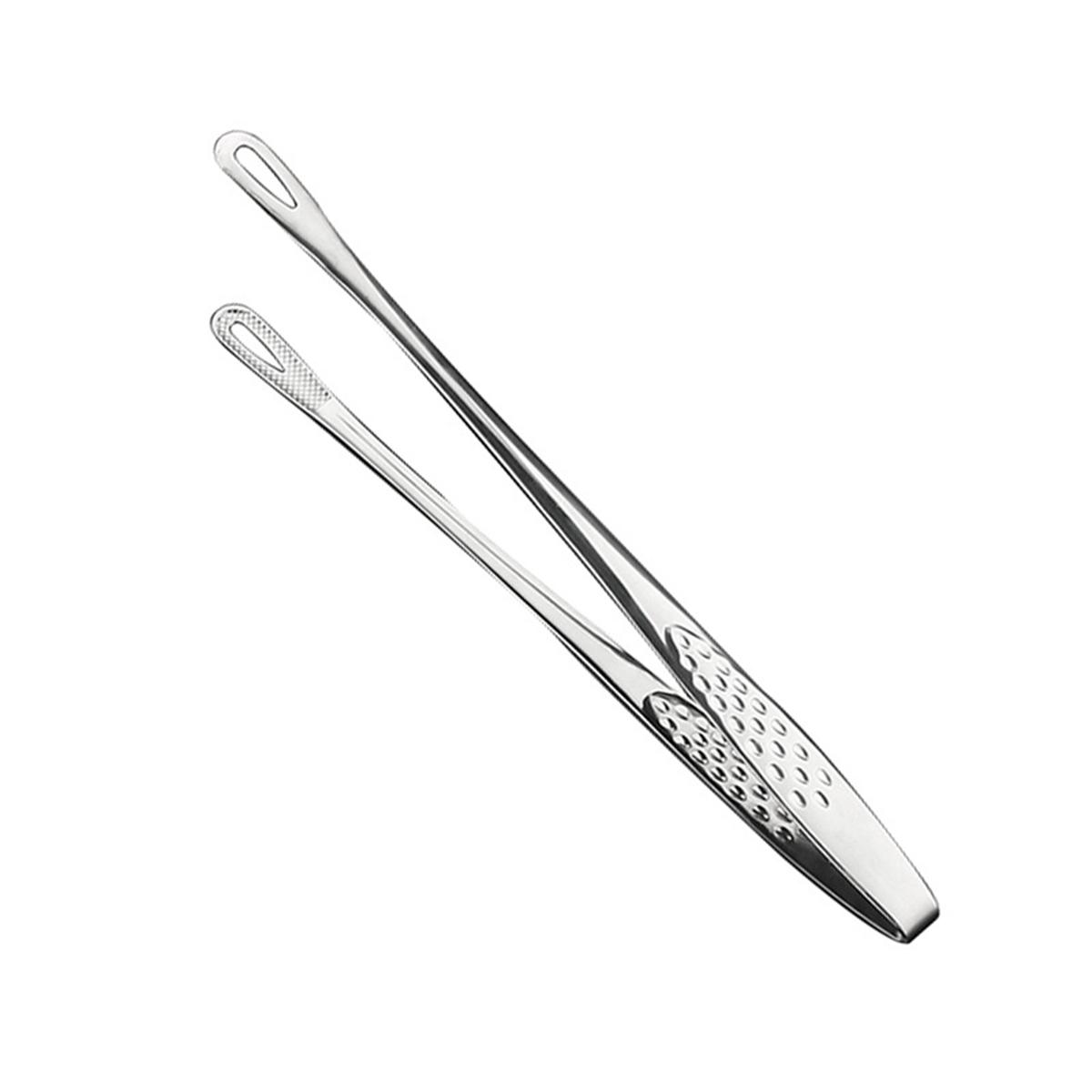 

Kitchen Multifunction Japanese Style Long Handle Serving Tong Food Clamp Meat Clipper BBQ Tools 9inch