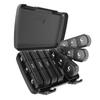 Fullicon 1 Week 3 Times Day Pill Case Morning Noon Night Portable Carrying Medicine Supplement Trio - Black English