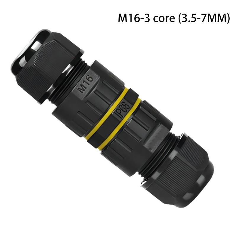IP68 Waterproof Cable Connector M16 M20 M25 2 Way Junction Box for Outdoor Electrical Wire Accessories
