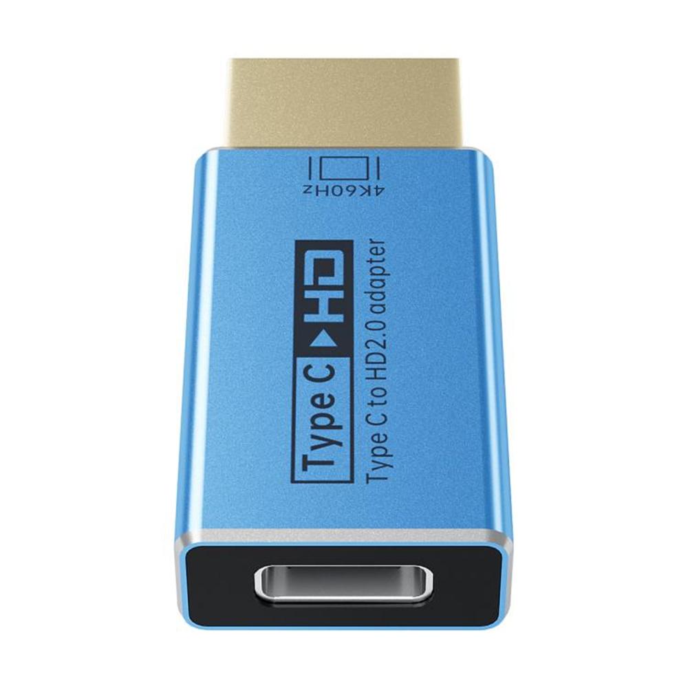 

YCE-V292A Type-C Female to HDMI Male Adapter Aluminum Alloy 4K Video Converter Blue