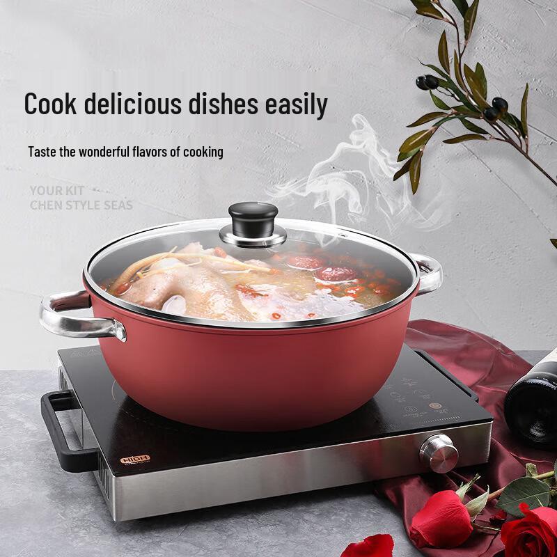 

ZISIZ 30CM Deluxe Stewing Pot with Steamer
