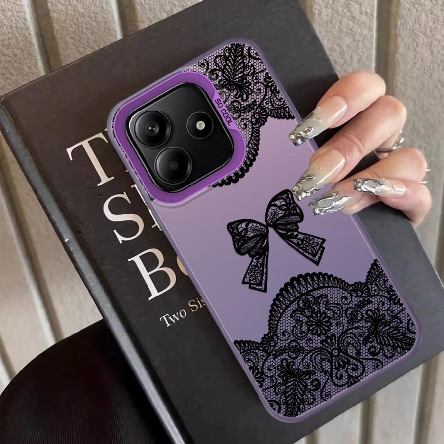 Cute Black Lace Case for Xiaomi Mi 11 Lite 13T 12T Pro Back Phone Cover