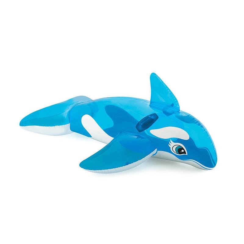 Schwarzer Hai Blauwal Großes Krokodil Wasser aufblasbares Schwimmbett Kleines Krokodil Reittier Schwimmring Schwimmen Wasser Outdoor aufblasbar