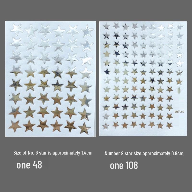Five-Pointed Star Reward Stickers for Kindergarten - Teacher and Student Self-Discipline Chart