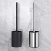 Non Perforated Toilet Brush Set Wall Mounted Bathroom Cleaning Brush  Home